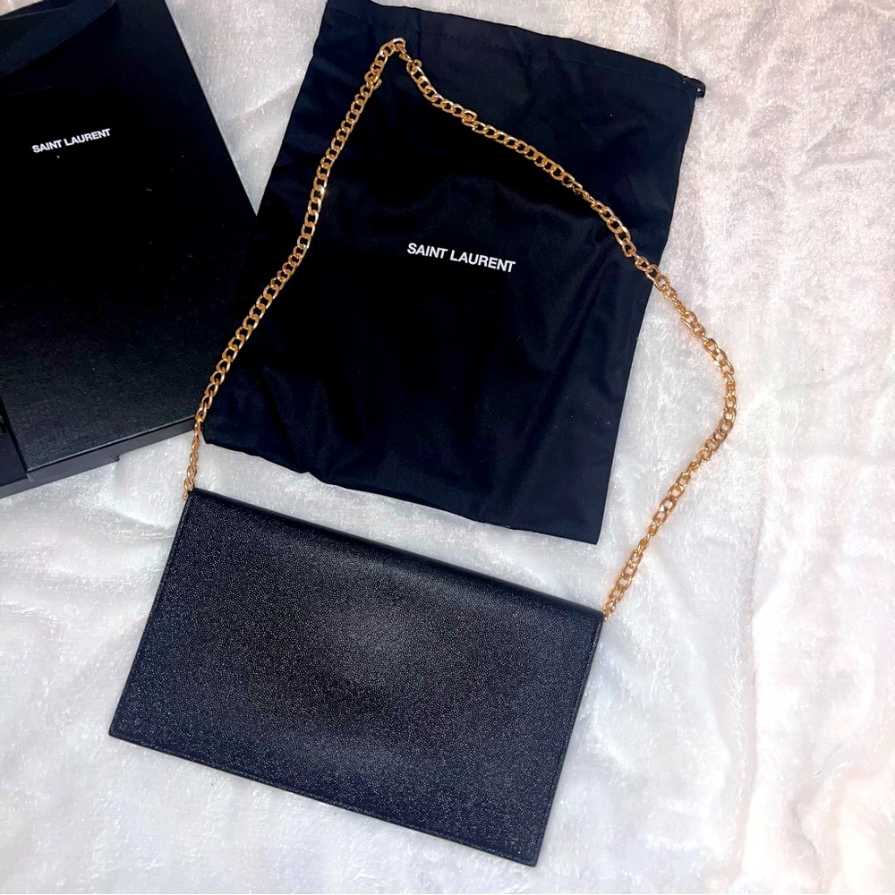 NIB YSL POUCH ON CHAIN CROSSBODY - Picture 4 of 4